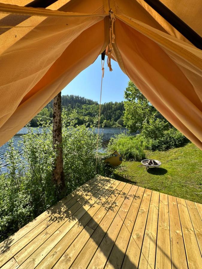 Glamping On Idyllic Lake, Paddle Boards & Rowboat Порсгрунн Экстерьер фото